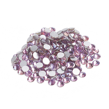 Glass Flat Back Rhinestone, Grade A, Back Plated, Faceted, Half Round, Vintage Rose, SS16, 3.8~4mm, 1440pcs/bag