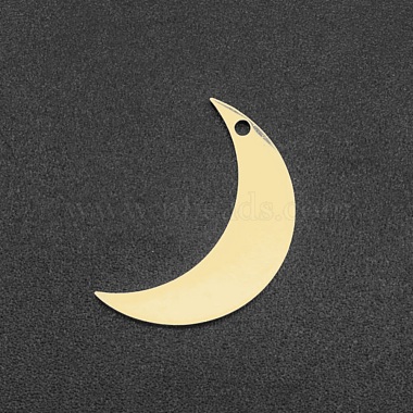 Real 18K Gold Plated Moon 201 Stainless Steel Pendants