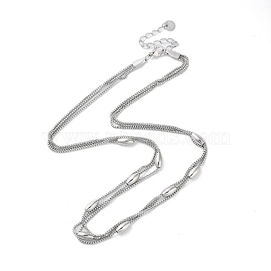 Oval 304 Stainless Steel Necklaces