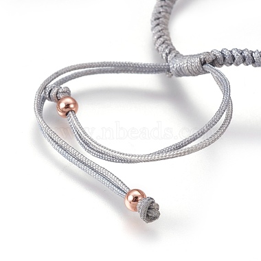 Nylonschnur geflochtene Perlen Armbänder machen(BJEW-F360-FRG03)-3