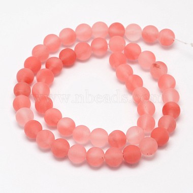 Cherry Quartz Glass Beads Strands(G-D684-8mm)-2