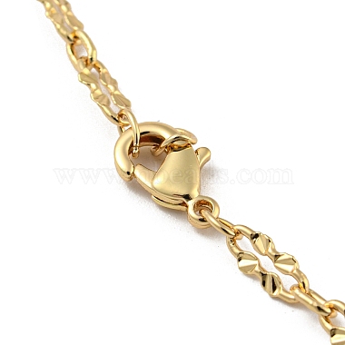 colliers plastrons en perles de verre ovales facettées(NJEW-R263-08G)-3