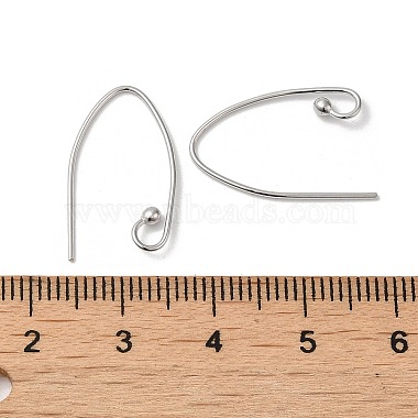 Anti-Tarnish Rhodium Plated 925 Sterling Silver Earring Hooks(STER-M117-01P)-3