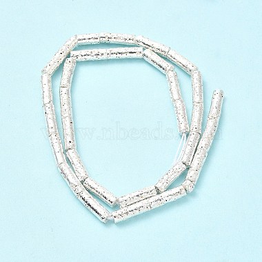 Electroplated Natural Lava Rock Beads Strands(G-G984-02S)-3