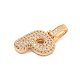 Brass Micro Pave Clear Cubic Zirconia Pendants(KK-B099-01G-P)-2