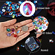 120Pcs 12 Colors Transparent Pointed Back Resin Rhinestone Cabochons(KY-CW0001-01)-6