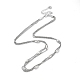 Non-Tarnish 304 Stainless Steel Box Chain Necklaces(NJEW-M213-02P)-1