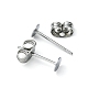 100 pièces 304 accessoires de boucles d'oreilles en acier inoxydable(STAS-YW0001-43F)-2