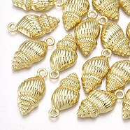 Alloy Pendants, Conch Shape, Light Gold, 24x11.5x5.5mm, Hole: 2mm(PALLOY-T065-43)