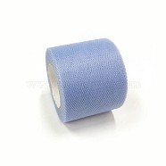 Deco Mesh Ribbons, Tulle Fabric, Tulle Roll Spool Fabric For Skirt Making, Cadet Blue, 2 inch(5cm), about 25yards/roll(22.86m/roll)(OCOR-P010-C-C21)