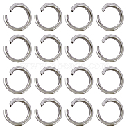 304 Stainless Steel Jump Rings, Open Jump Rings, Round Ring, Stainless Steel Color, 22 Gauge, 4x0.6mm, Inner Diameter: 2.8mm, 5000pcs/box(STAS-SC0006-10A)