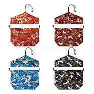 8Pcs 8 Styles Polycotton Bags, with Drawstring Rope, Rectangle with Mixed Patterns, Mixed Color, 20~31x30x0.6cm, 1pc/style(ABAG-BT0001-03)
