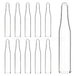 Olycraft 60Pcs Cone Glass Sample Bottle, for Crafting, Clear, 31x6mm, Hole: 4mm, 60pcs/set(TOOL-OC0001-43)