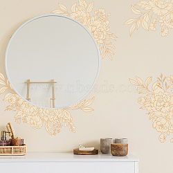 PVC Wall Stickers, Wall Decoration, Flower, 390x1180mm(DIY-WH0228-1020)