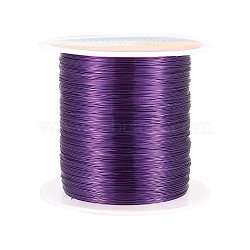 Round Copper Wire Copper Beading Wire for Jewelry Making, Long-Lasting Plated, Indigo, 0.3mm, about 236.22 Feet(72m)/roll(YS-TAC0004-0.3mm-08)