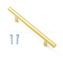 Zinc Alloy T Bar Cabinet Door Knobs, Kitchen Drawer Pulls Cabinet Handles, with Iron Screws, Matte Gold Color, 149x10x30mm, Hole: 4mm(FIND-D024-05MG-02)