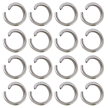 304 Stainless Steel Jump Rings, Open Jump Rings, Round Ring, Stainless Steel Color, 22 Gauge, 4x0.6mm, Inner Diameter: 2.8mm, 5000pcs/box