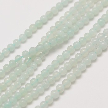 Natural Amazonite Round Bead Strands, 2mm, Hole: 0.8mm, about 184pcs/strand, 16 inch