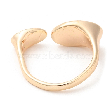 Natural Shell Oval Open Cuff Ring(RJEW-G288-02G)-3