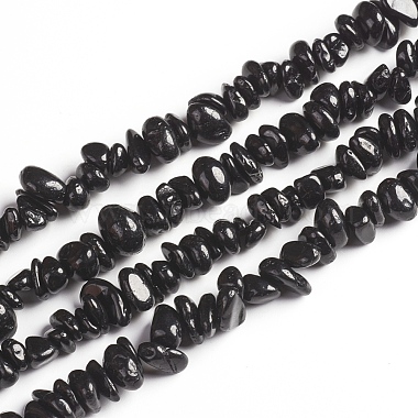 Black Chip Spinel Beads