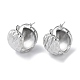 boucles d'oreilles créoles épaisses en acier inoxydable anti-ternissement 304(STAS-Z052-12P)-1