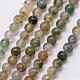 Chapelets de perles en agate mousse naturelle(G-K146-07-3mm)-1