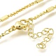 Rack Plating Brass Rectangle Cable Chain Necklaces(MAK-L042-04G)-2