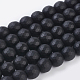 Synthetic Black Stone Beads Strands(G-C059-10mm-1)-1