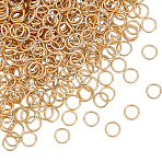 500Pcs 304 Stainless Steel Open Jump Rings, Round Rings, Real 18K Gold Plated, 20 Gauge, 6x0.8mm, Inner Diameter: 4.4mm(STAS-UN0064-22)