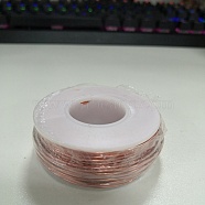 Round Aluminum Wire, Coral, 18 Gauge, 1mm, about 23m/roll(AW-G001-03-04)