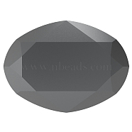 Preciosa&reg MAXIMA Crystal Fancy Stones, Czech Crystal, 435 12 601 Oval, Unfoiled, 23980 272 Hematite, 18x13mm(Y-PRC-FF18-23980-272)