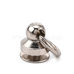 Accessories, Brass Screw nut, Iron Screws, Platinum, 17x8mm, Hole: 7mm(X-FIND-P024-03P)