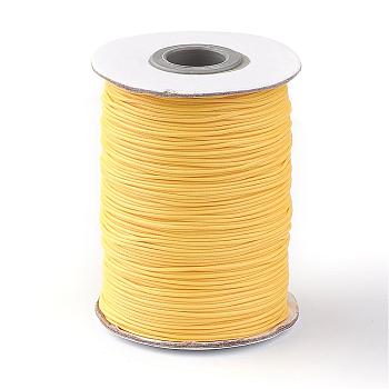 Korean Waxed Polyester Cord, Gold, 1mm, about 85yards/roll