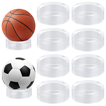 Acrylic Column Necklaces Display Stands, Neclelet Jewelry Organizer Holder, Clear, 4.5x1.5cm, Inner Diameter: 3.7cm