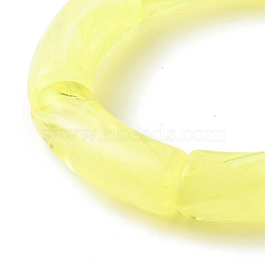 Acrylic Tube Beaded Stretch Bracelets Set(BJEW-JB07773)-4
