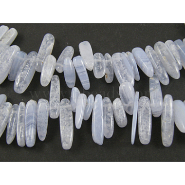 White Chip Blue Lace Agate Beads