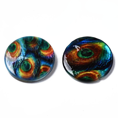Printed Natural Freshwater Shell Beads(X-SHEL-N026-144)-3