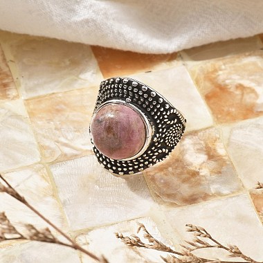 Natural Rhodonite Adjustable Rings(RJEW-I108-03AS-07)-2