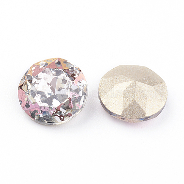 Pointed Back & Back Plated Glass Rhinestone Cabochons(RGLA-J012-10mm-001RP)-2