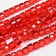 Faceted Cube Transparent Glass Beads Strands(X-EGLA-E041-5mm-D07)-1