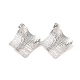 Rhombus 304 Stainless Steel Stud Earrings for Women(EJEW-L272-005P)-1