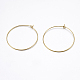 Brass Hoop Earring Findings(KK-K225-37-C)-1
