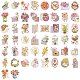 50Pcs Flower PET Stickers(STIC-T0001-04)-3