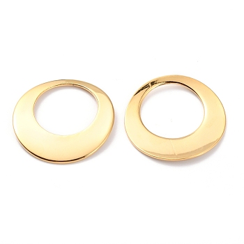 304 Stainless Steel Pendants, Ring, Golden, 24.5x1mm, Hole: 15.5mm
