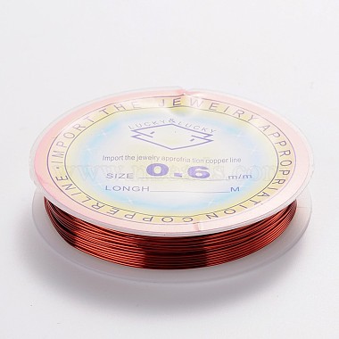 Round Copper Jewelry Wire(CWIR-CW0.6mm-10)-2