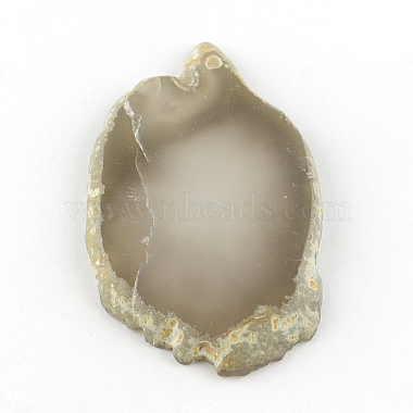 Dyed Mixed Shape Natural Agate Gemstone Big Pendants(G-R300-05)-2