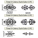 9 Sets 9 Styles Zinc Alloy Rhinestone Snap Lock Clasps(FIND-NB0003-05)-2