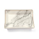 Rectangle with Marble Pattern Porcelain Jewelry Display Plate(AJEW-C007-01A)-1