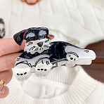 Cellulose Acetate Claw Hair Clips, Hair Accessories for Women & Girls, Dog, 42x79mm(PW-WG2C6FF-02)