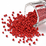 2mm Red Glass Beads(SEED-S001-K20)